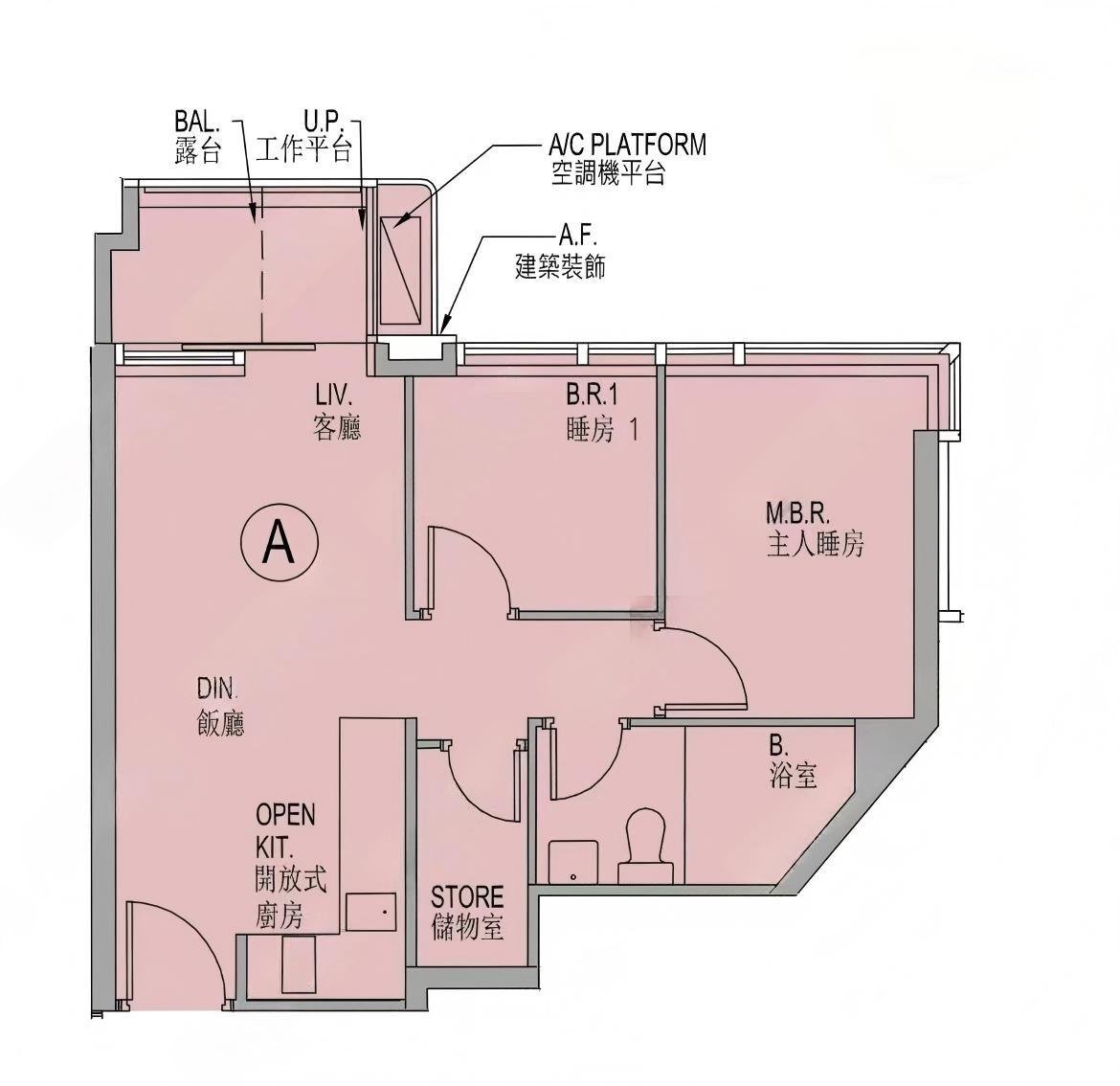 Miami Quay 兩房戶型 - 528-656呎，750萬起